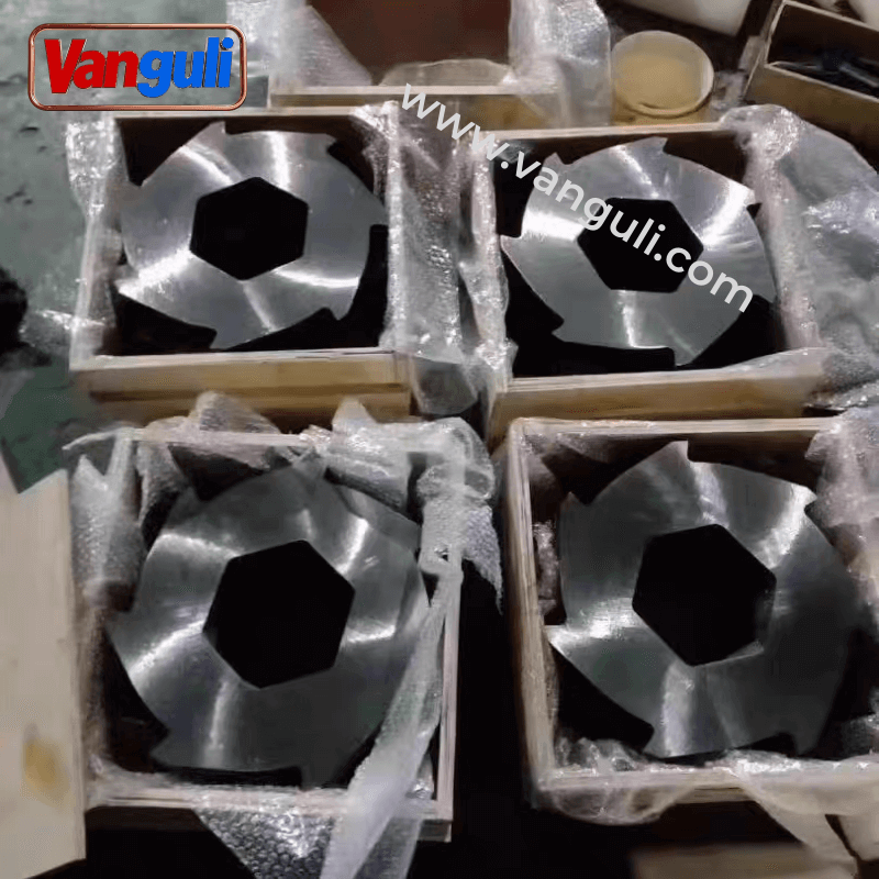 Tyre Tire Wood Plastic Double Shaft Shredder Blades For Sale