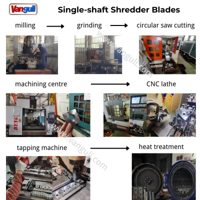 Single Shaft Shredder Blades Single Shaft Shredder Blades