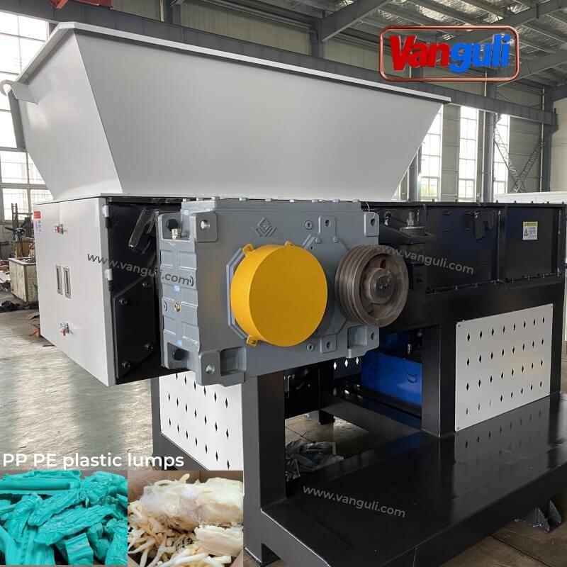 Plastic Block Shredder Shredding Plastic Lumps